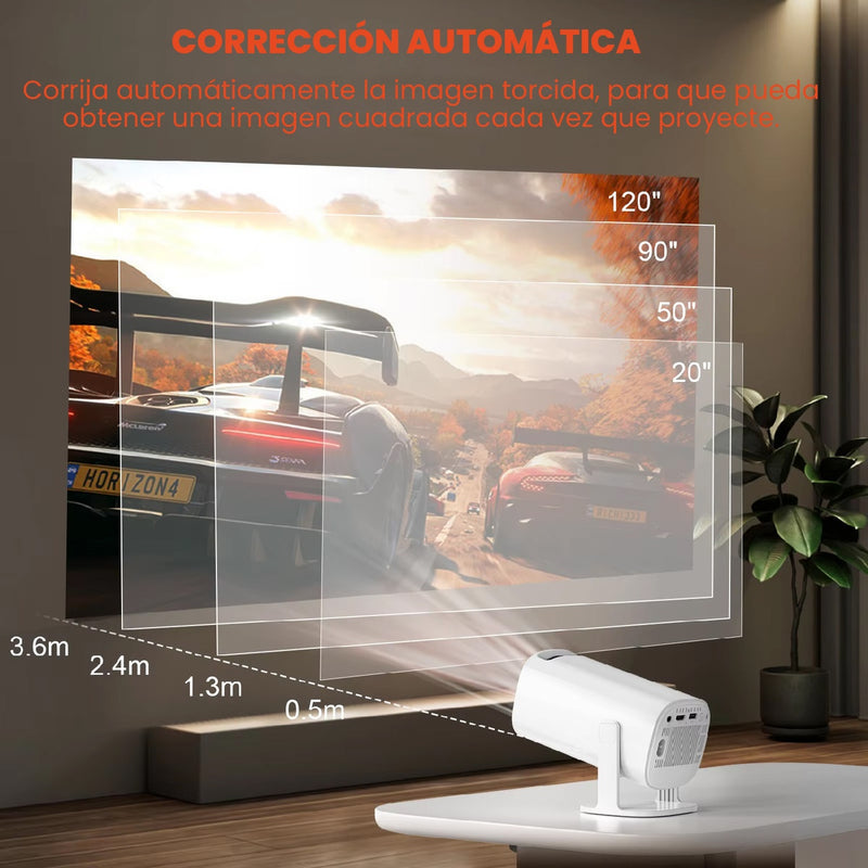 Mini Proyector Android 11 P30 4K Apps Sonido Hasta 100 Pulgadas