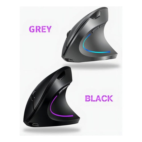 Raton Vertical Inalambrico Recargable Ergonomico De 2,4 G