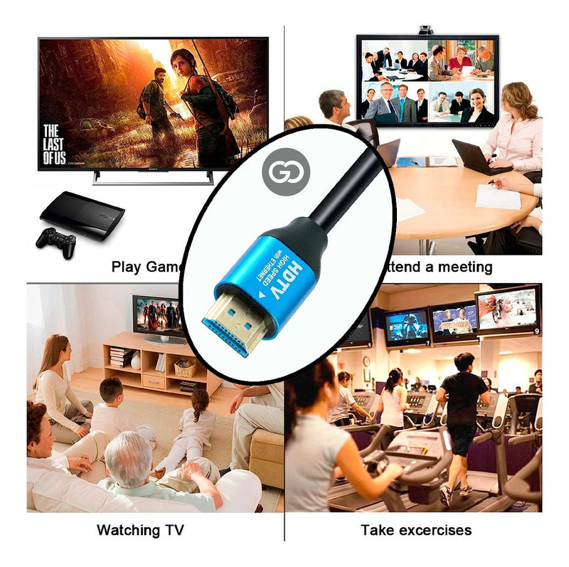 Cable Hdtv 10 Metros Alta Definicion Hd 1080P Velocidad 4K