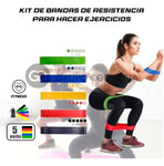 Kit Bandas Elasticas Cerradas Ejercicio Resistencia 4 Niveles