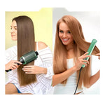 Tri Combo Aguacate Cepillo Secador + Plancha Cabello + Pinza Sirena + Obsequio Toalla Microfibra Cabello