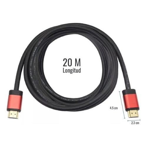 Cable Hdmi/ Hdtv 4K Ultra Hd 2K De 20 Metros Alta Calidad