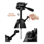 Tripode Profesional Grande 170Cm Con Estuche Trepod F-580