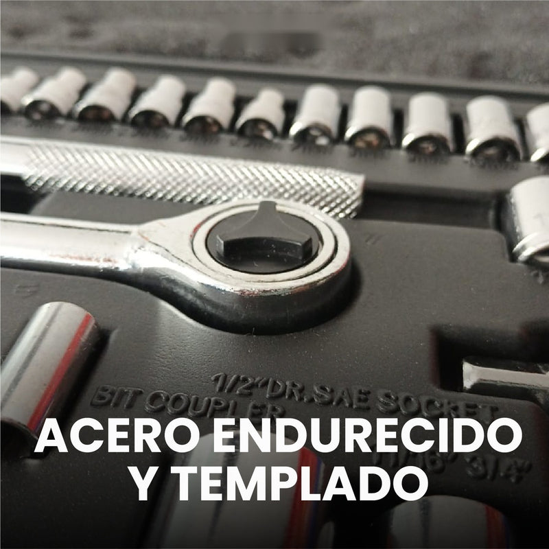 Juego De Copas Herramienta Rache 52 Piezas Con Estuche