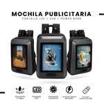 Mochila Publicitaria Pantalla Led Full Color 1280X768 Power Bank Usb Mochila Interactiva