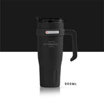 Termo Acero Inoxidable 900Ml Premium Sitarayuri Doble Boquilla Frio/Calor Coffee Negro