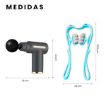 Pistola Masajeadora Recargable Relajante Anti Estres Con Masajeador Manual