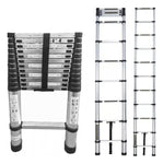 Escalera Telescopica 3.8 Metros Ajustable Aluminio Practica