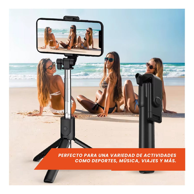 Palo Selfie Tripode 3 En 1 Control Remoto Selfie Stick