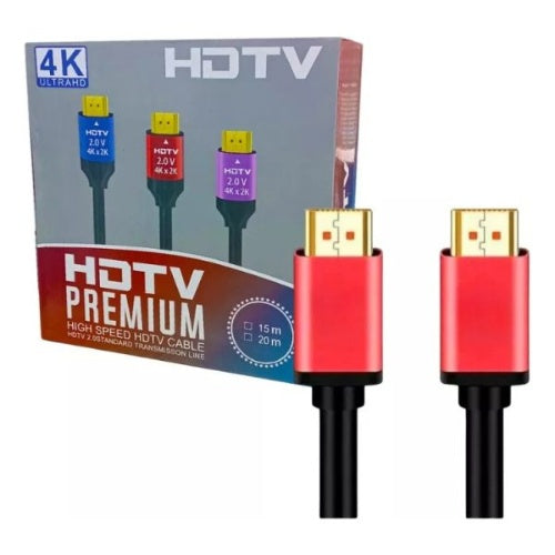 Cable Hdmi/ Hdtv 4K Ultra Hd 2K De 20 Metros Alta Calidad