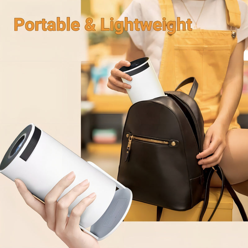 Mini Proyector Led Smart Android 11 Fhd 4500 Lumenes Wifi Bt Color Blanco