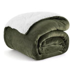 Cobija Termica Ovejera 180 X 240 Cm Suave Terciopelo Verde