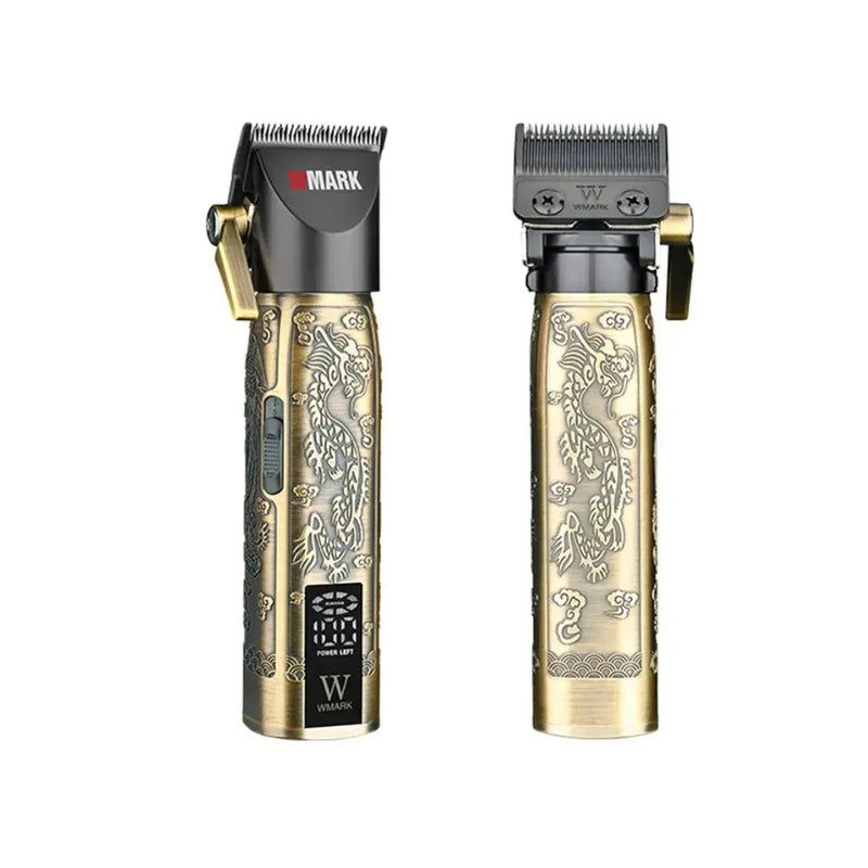 Maquina Peluquera Afeitadora Todo En 1 Con Capa Recargable Digital Con Guias Wmark Pro