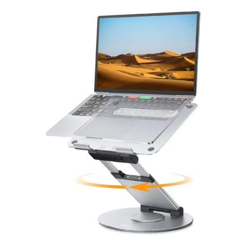 Soporte Base Laptop Profesional Ergonomica Ajustable Giratoria