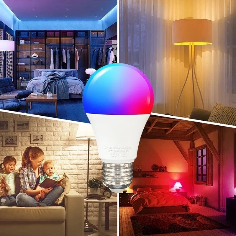 Bombillo De Luz Led Inteligente Vta Wifi Multicolor 9W Color De La Luz Rgb