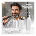 Organizador De Bano 4 Piezas De Lujo Con Dispensador De Jabon Premium Blanco