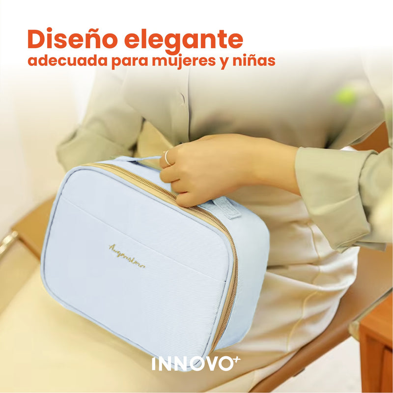 Cosmetiquera Para Dama Organizador Maquillaje Neceser Azul Claro
