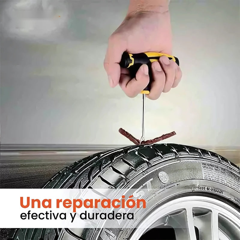 Combo Cargador Iniciador De Bateria 12V + Kit De Despinche Llantas Carro Moto