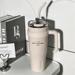 Termo Acero Inoxidable 900Ml Premium Sitarayuri Doble Boquilla Frio/Calor Coffee Cafe Claro