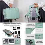 Maleta Morral Para Laptop Puerto Usb Viajero Practico Semi Impermeable Amaz Green