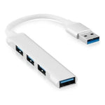 Hub Multipuertos Usb 3.0 Carcaza Aluminio 4 Puertos Fino