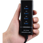 Hub Usb Multiplicador 4 Puertos Usb Luz Led Pc Notebook Full