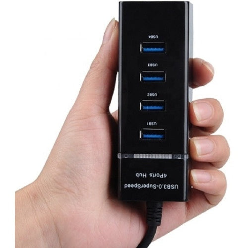 Hub Usb Multiplicador 4 Puertos Usb Luz Led Pc Notebook Full