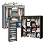 Closet Organizador Hogar X2 Armarios Ropa + Zapatero 9 Niveles