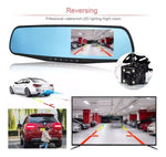 Dvr Espejo Con Camara Seguridad Para Vehiculo Con Camara Trasera Full Hd