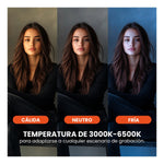 Panel De Luz Profesional Fotografia Con Tripode Ajustable Control Remoto 36 X 25 Cm