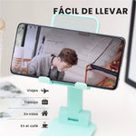 Soporte Plegable Celular Y Tablet Ajustable Portatil Escritorio Universal