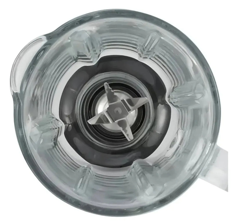 Licuadora Vidrio 2 En 1 Pica Todo Acero Inoxidable Raf Premium