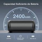 Bocina Bluetooth Inalambrico Con Luces Led 1Hora Boc242 Negro