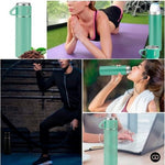 Termo 500Ml Acero Inoxidable Termico +3 Tazas Estuche Regalo