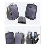 Bolso Panalera Multifuncional Corral 3 En 1 Para Bebes Color Gris