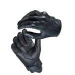 Combo Guantes Para Moto Icon Persuit Liso + Protector Para Zapato Moto