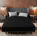 Protector de Colchón Impermeable Antifluido Queen Negro Ajuste Seguro y Máxima Protección