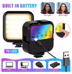 Luz Led Celular Camara Video Rgb Portable Spot Recargable
