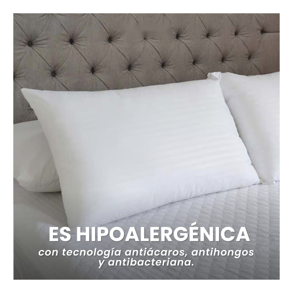 2 Almohadas Confort Pareja Siliconado Acolchada Innovo