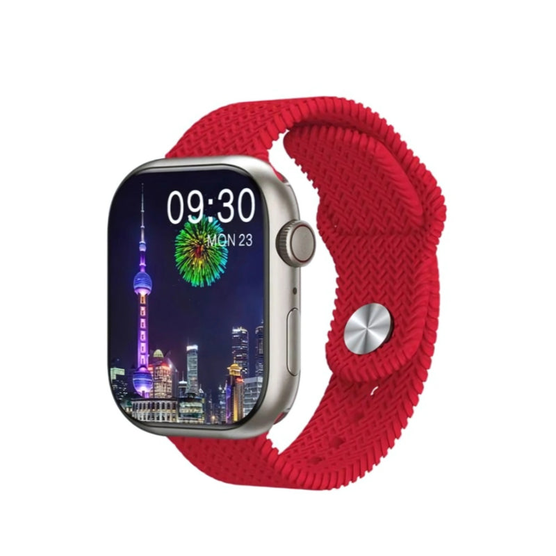 Reloj Smartwatch Mobulaa H9 Plus Pulso Rojo Amoled Sport Llamadas Notificaciones