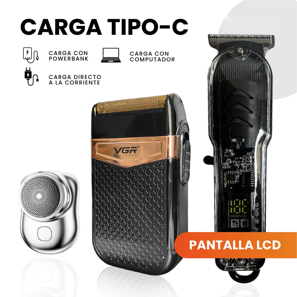 Maquina De Afeitar Patillera Shaver Maquina Viajera Estuche Edicion Campeon Mundial