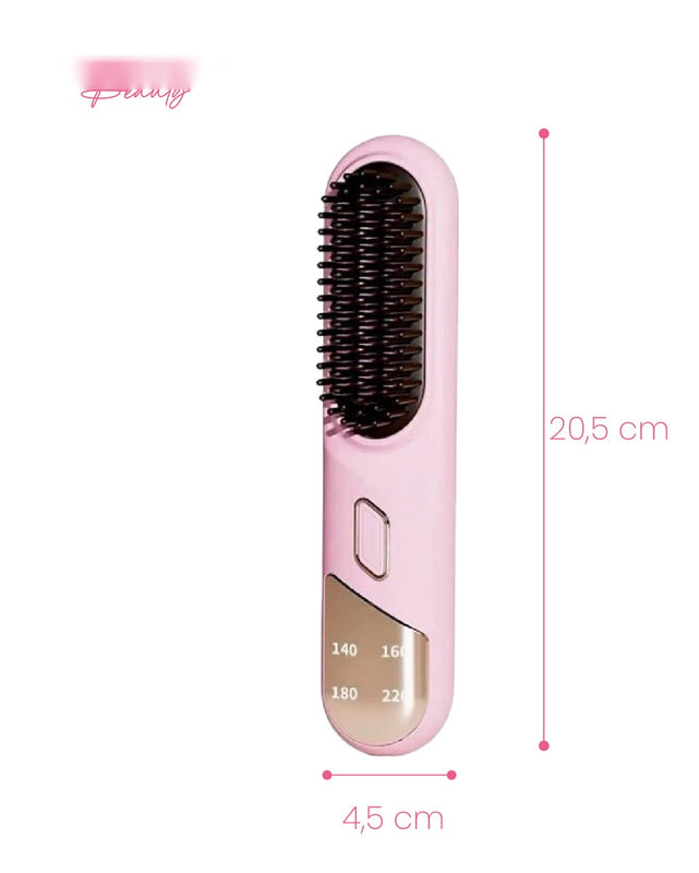 Cepillo Alisador Inalambrico Recargable Nobelsound Brush