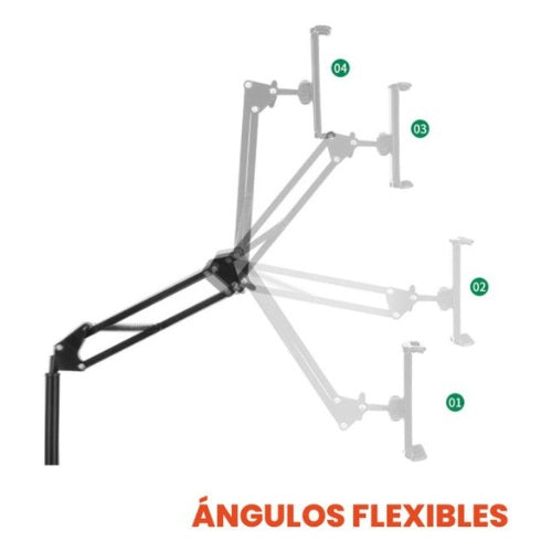 Holder Soporte Tablet Celular De Piso Ajustable 170Cm