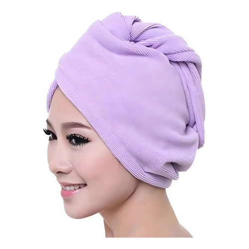 Toalla Turbante Para Pelo Microfibra Secado Cabello