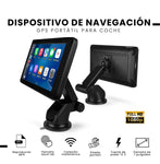 Gps Portatil Carplay & Android Auto Inalambrico 7 Pantalla Tactil Hd Camara Reversa Universal