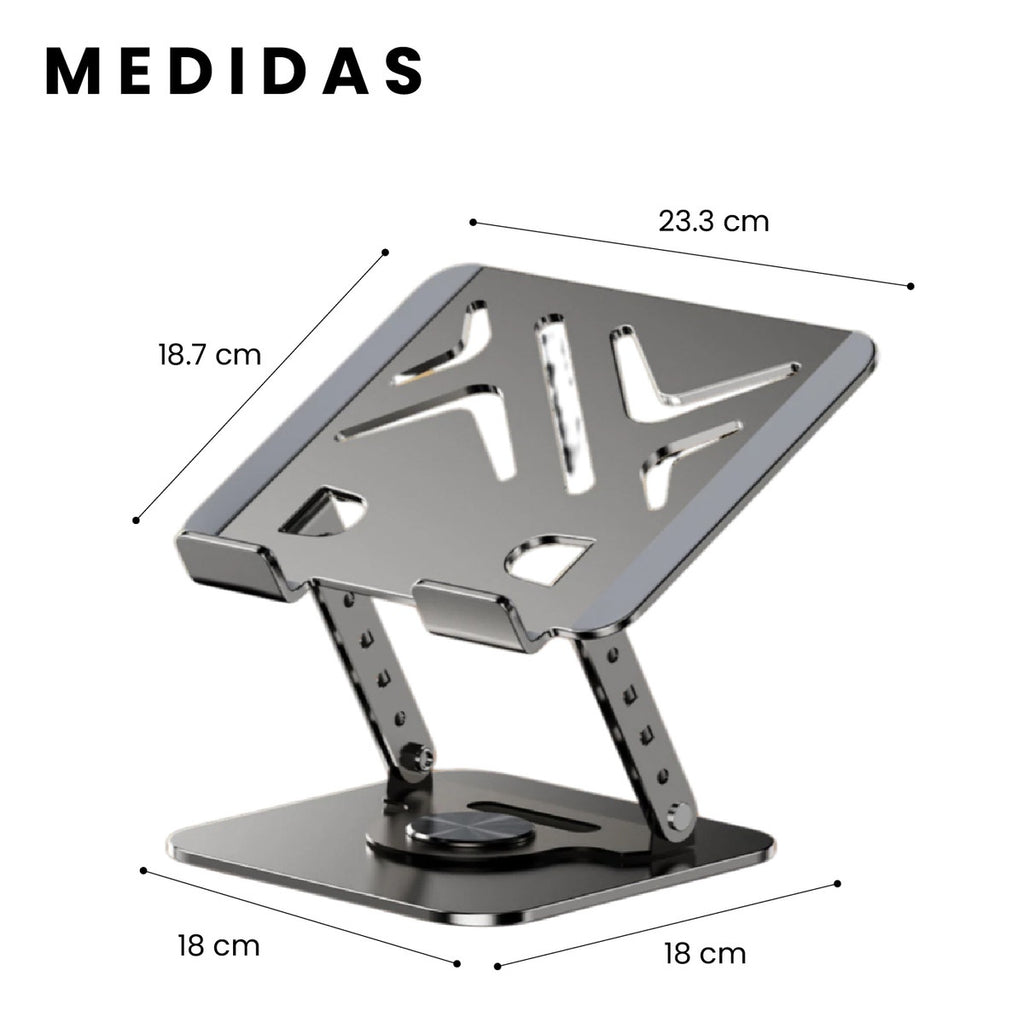 Soporte Base Ajustable Giratorio Portatil Para Mac Macbook Notebook Tablet Ajustable 360