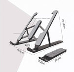 Base Portatil Tablet Ergonomica Reclinable 5 Niveles + Soporte Carga Celular