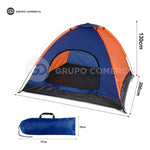 Carpa Camping Para 4 Personas Impermeable Premium Resistente