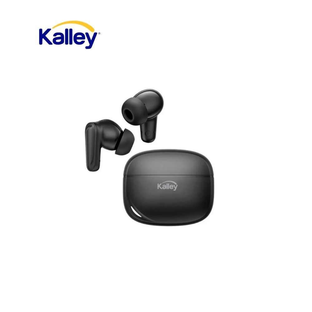 Audifonos Bluetooth Kalley Tws Negros Con Microfono Y Estuche Carga