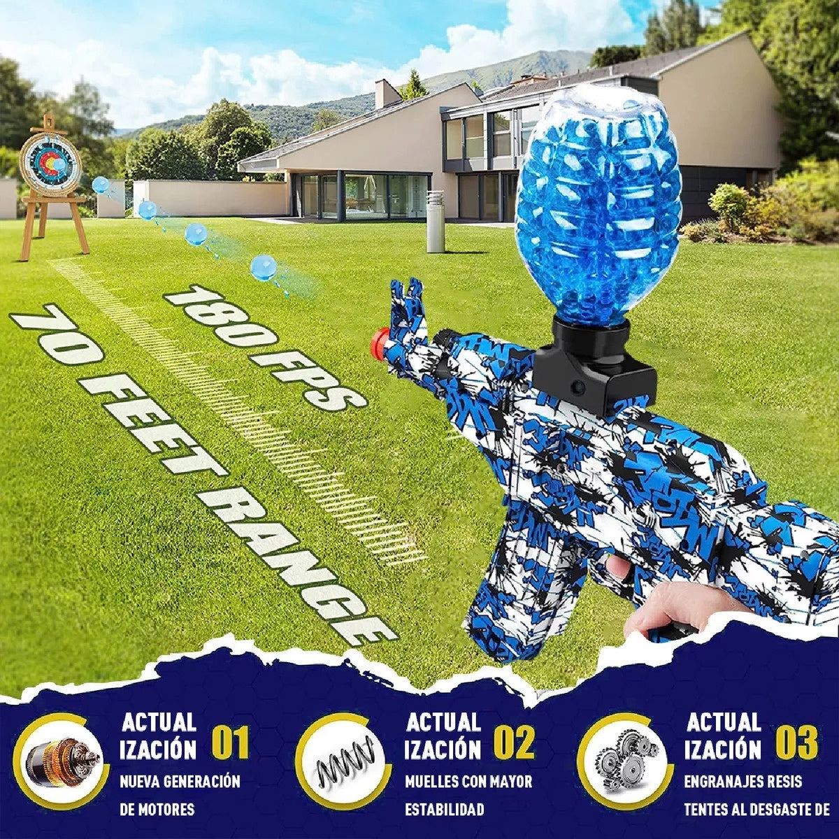 Pistola Juguete De Hidrogel Orbis Recargable Ninos